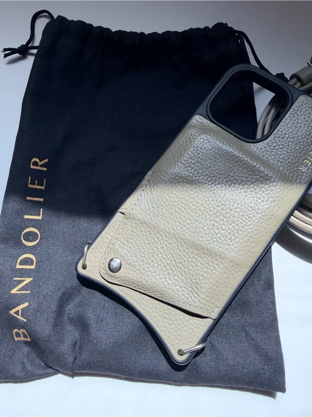 Bandolier Leather Crossbody Phone Case with Strap - iPhone 14 Pro Max